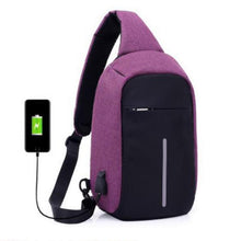 Load image into Gallery viewer, Breast bag USB Rechargeable Chest Pack Casual Messenger Bags Cross Body